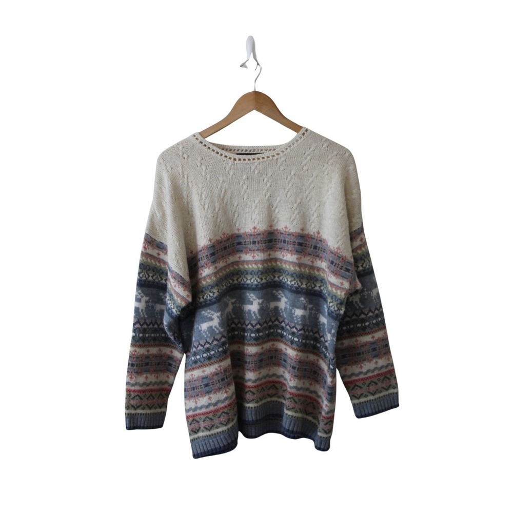Designs & Co by Lane Bryant Womens Nordic Sweater Size 14/16